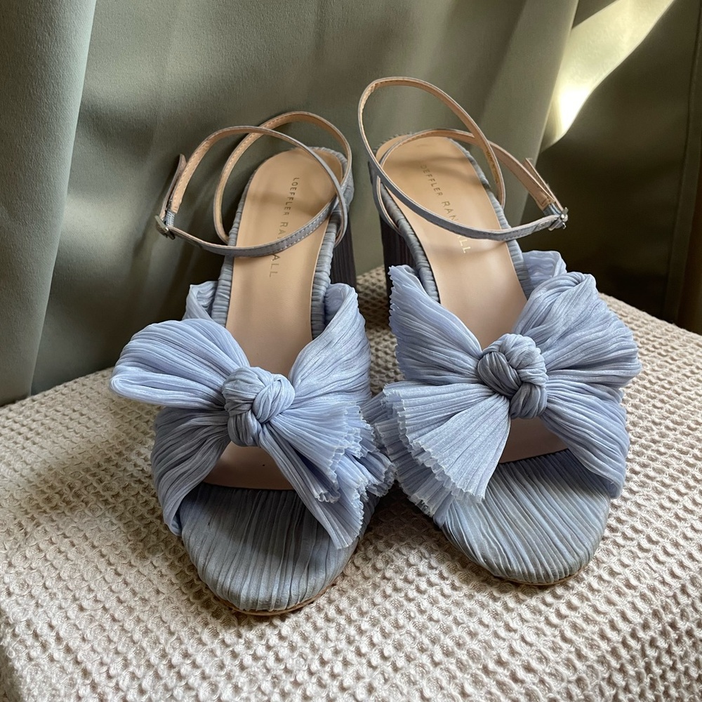 Loeffler Randall Camellia Heels - Blue, Size 8.5